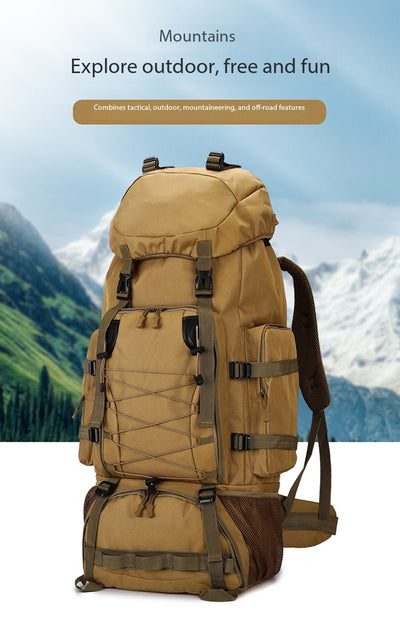 Mochila de Senderismo de Gran Capacidad - Resistente para Camping y Viajes Largos - Image 7