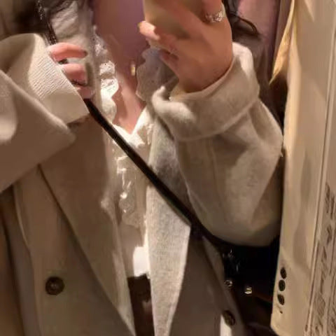 Abrigo de Lana Grueso para Mujer en Talla Pequeña - Image 5