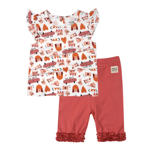 Conjunto Infantil Estilo Vaquero con Blusa Manga Corta de Dos Piezas - Image 11