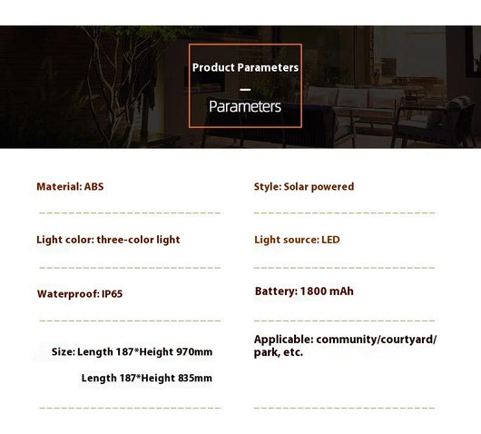 Lámpara Solar LED en Forma de T para Jardín - Image 11