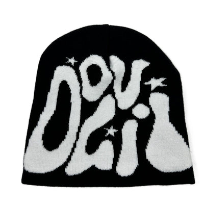 Gorro Tejido Retro con Letras Deportivas Jacquard - Image 2