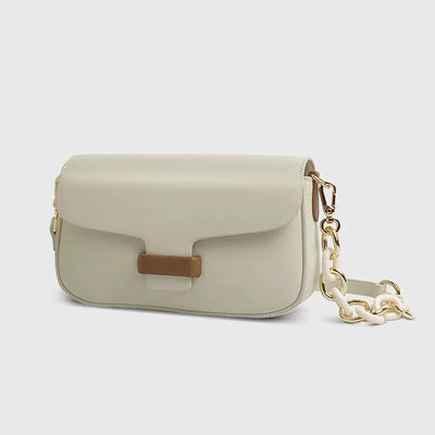 Bolso de Cuero Genuino con Cadena - Versátil y Elegante - Image 4