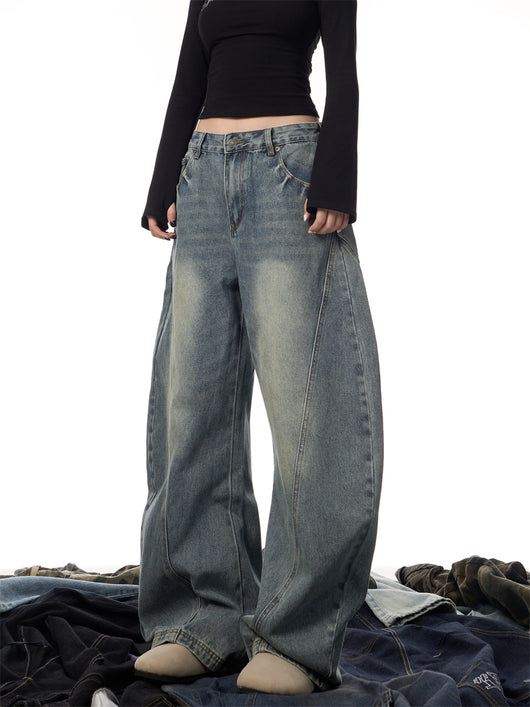 Jeans Retro Acampanados con Lavado Desgastado para Mujer - Image 7