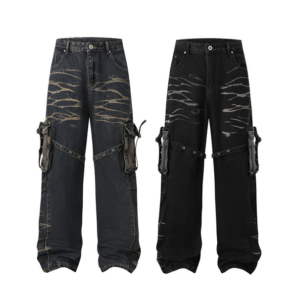 Pantalones Vaqueros de Calle Estilo Americano con Personalidad