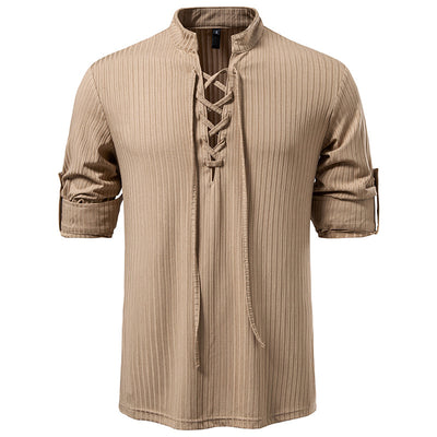 Playera Casual de Manga Larga con Cordón Ajustable para Hombre - Image 9
