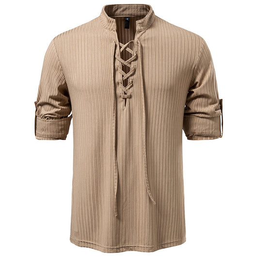 Playera Casual de Manga Larga con Cordón Ajustable para Hombre - Image 9