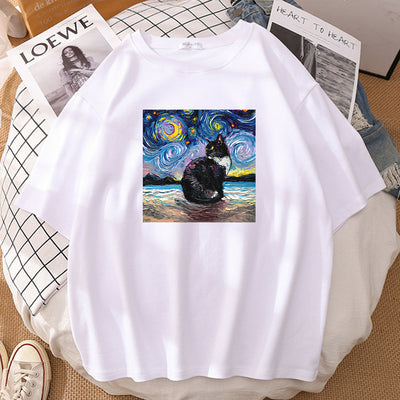 Playera Deportiva Estampada de Manga Corta Estilo Europeo Americano - Image 17