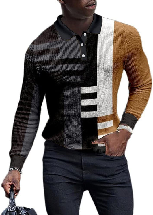 Camisa Retro de Manga Larga con Estampado Casual - Image 16