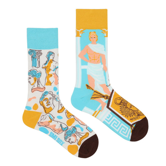 Calcetines Retro Asimétricos para Parejas - Algodón Cómodo Unisex - Image 35