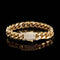 Pulsera de Acero Titanio y Oro 18k para Hombre