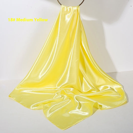 Pañuelo de Seda Artificial 90cm Satinado Brillante - Elegancia Pura - Image 21
