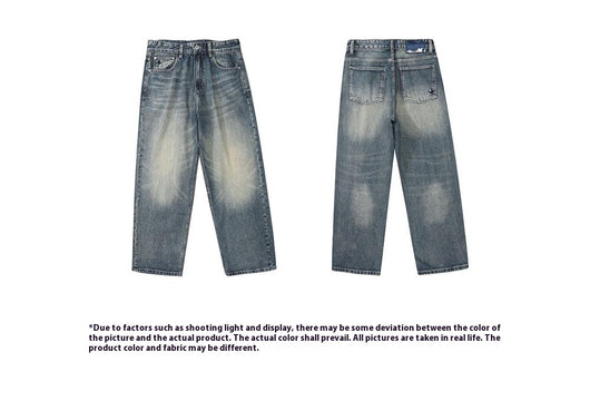 Jeans Anchos Retro Americano de Cintura Suelta para Hombre - Image 10