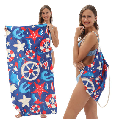 Toalla de Playa Transformable con Bolsa de Almacenamiento - Image 14