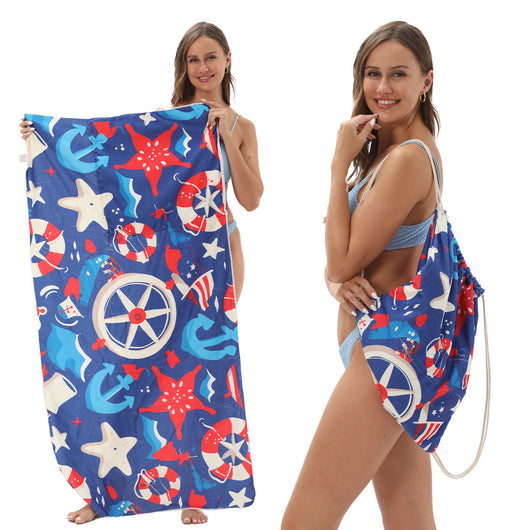 Toalla de Playa Transformable con Bolsa de Almacenamiento - Image 14