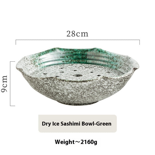 Plato de Cerámica para Sashimi con Hielo Seco - Image 5