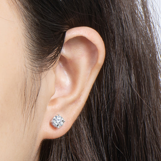 Aretes de Plata Esterlina Chapados en Oro 18K para Mujer
