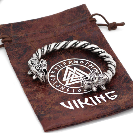 Pulsera Vikinga Nórdica Personalizada para Hombre - Diseño Lobo Celta - Image 10