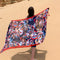 Pañoleta Étnica Oversized para Protección Solar y Estilo