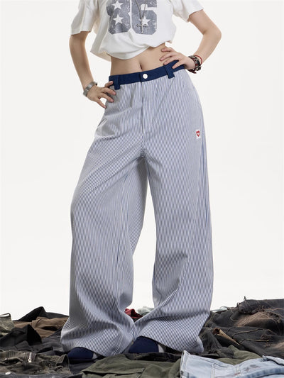 Pantalones Deportivos Casuales a Rayas para Mujer - Image 9