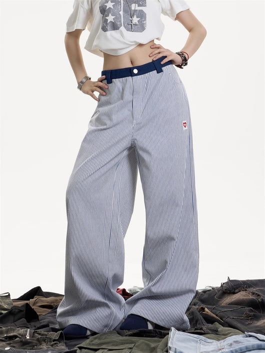 Pantalones Deportivos Casuales a Rayas para Mujer - Image 9