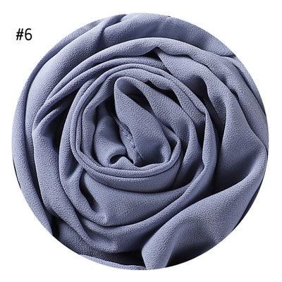 Pañuelo de Gasa Perlada en Colores Sólidos - Cobertura Elegante Monocromática - Image 10