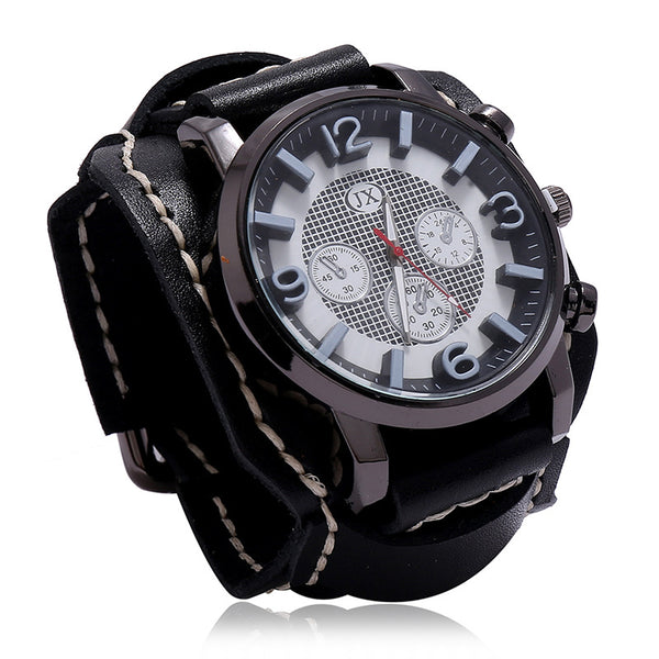 Pulsera de Cuero para Hombre Estilo Vintage Desgastado - Image 6