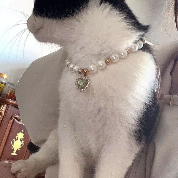 Collar de Perla Gato Celebridad de Internet - Image 4