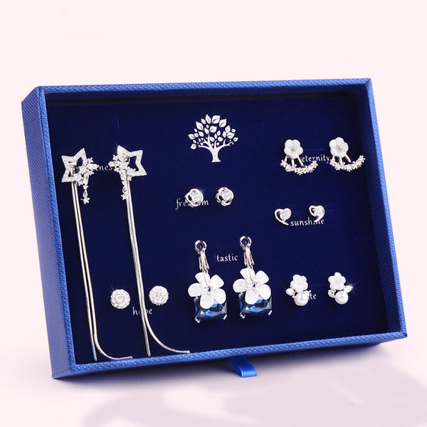 Aretes Femeninos con Borla Trendy en Caja de Regalo
