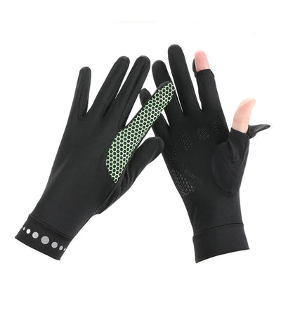 Guantes Protectores de Seda Helada con Filtro Solar - Transpirables y Elásticos - Image 6