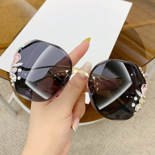 Gafas de Sol Mujer Sin Marco con Corte Diamante - Image 22