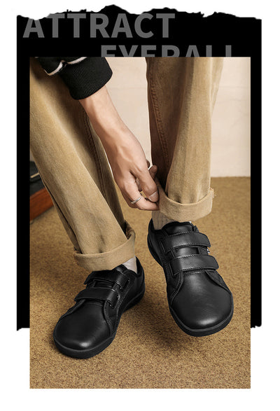 Zapatos Casuales de Cuero Ancho con Velcro para Hombre y Mujer Talla Grande - Image 18