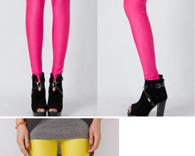 Leggings de Seda Helada Brillante Talla Grande Ajustados Elásticos Premium - Image 3