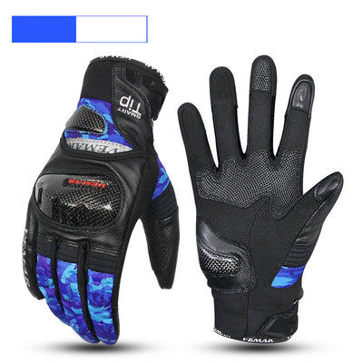 Guantes de Motociclista de Fibra de Carbono con Pantalla Táctil y Protección Anticaída - Image 16