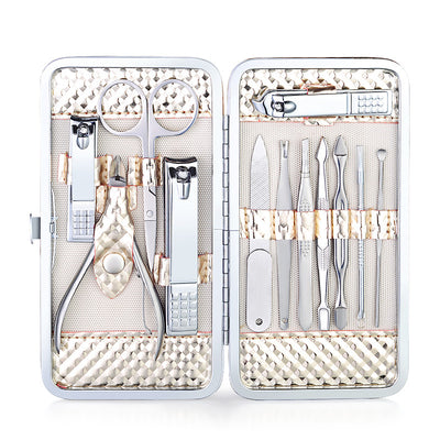 Set de 12 Herramientas de Manicura en Acero Inoxidable - Image 10