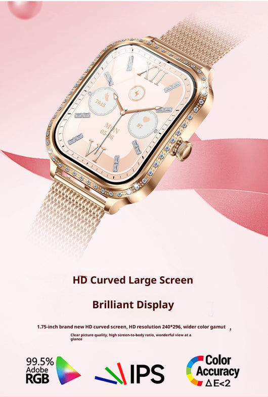 Reloj Inteligente MK88 para Mujer con Llamadas Bluetooth y Monitoreo de Salud - Image 12