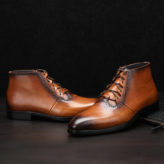 Botas Altas de Cuero para Hombre Knight - Estilo y Durabilidad - Image 2