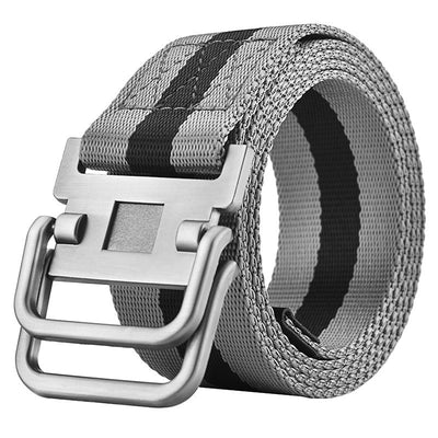 Cinturón Táctico Militar para Hombre con Doble Hebilla de Lona - Image 11