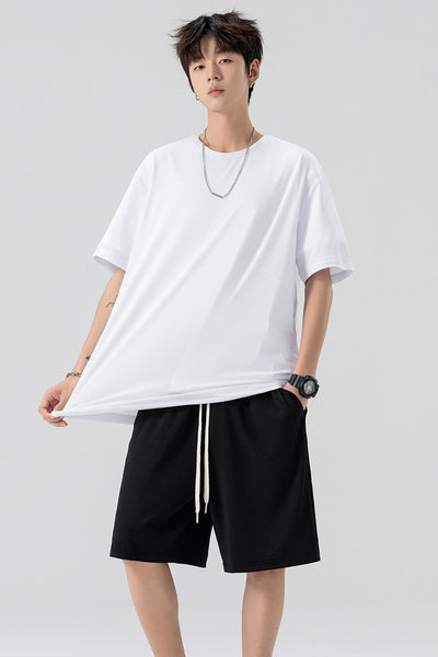 Conjunto de Pantalón y Camiseta Ice Silk para Hombre - Color Sólido - Image 16