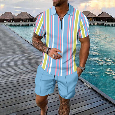 Conjunto Deportivo Hombre Pantalones Cortos y Camiseta Manga Corta - Image 10