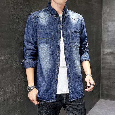 Chaqueta Denim Casual con Detalles de Herramientas - Estilo Moderno para Hombre - Image 5