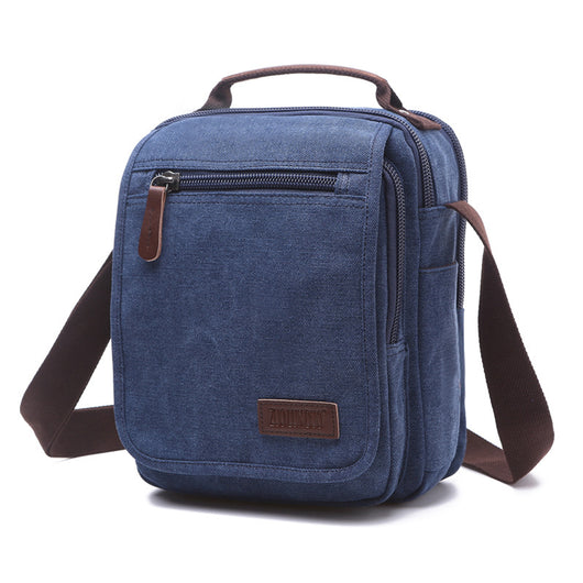 Bolsa Mensajera de Lona para Hombre con Múltiples Compartimentos - Image 15