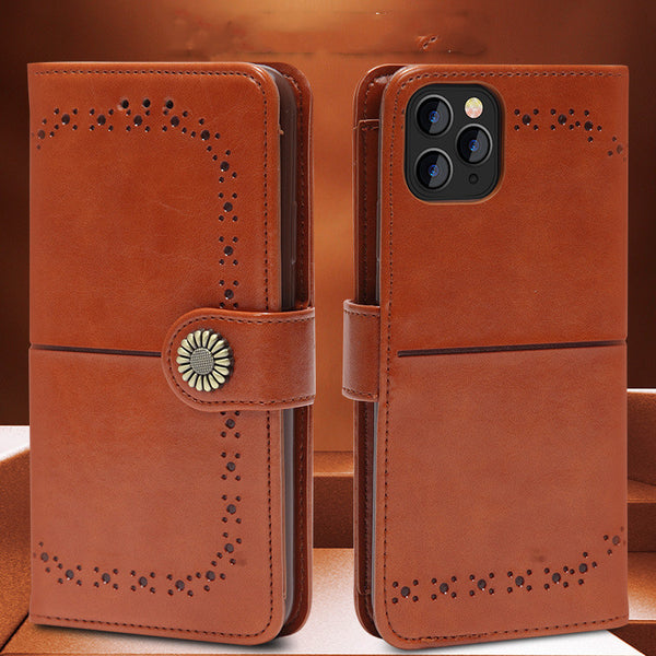 Funda Protectora para iPhone con Soporte de Tarjetas y Diseño Creativo