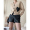 Cardigan Tejido Cuello V con Detalles en Contraste y Etiqueta Love