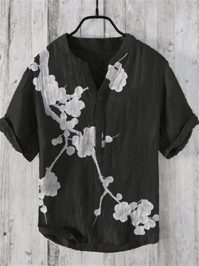 Camisa Hawaiana Navideña Casual con Estampado Santa para Hombre - Image 24