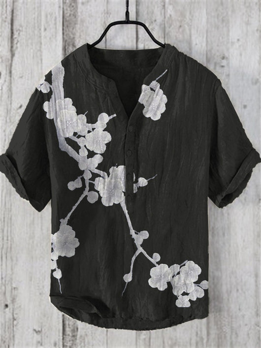 Camisa Hawaiana Navideña Casual con Estampado Santa para Hombre - Image 24