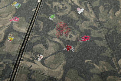 Chaqueta Camuflada con Parches Retro Graffiti - Image 18