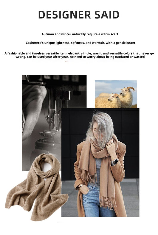Bufanda Corta de Lana Estilo Coreano Calada Versátil - Image 23