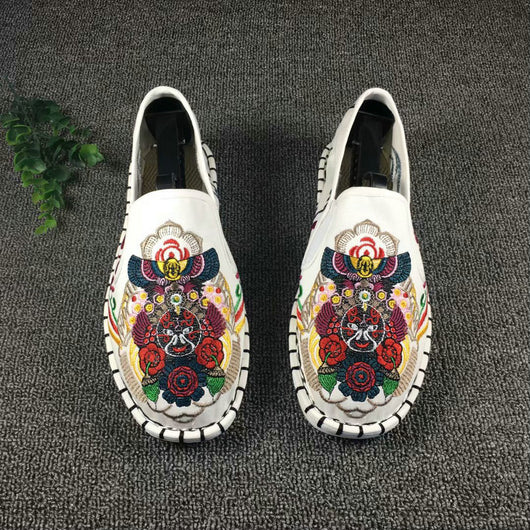 Zapatos de tela bordados con dragón - Image 13