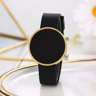 Reloj Digital LED Redondo Fashion Casual con Metal - Image 8