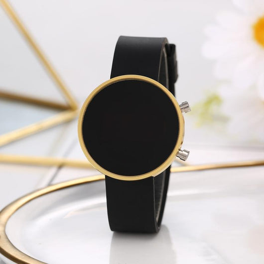 Reloj Digital LED Redondo Fashion Casual con Metal - Image 8